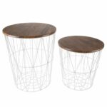 nesting end tables with storage set convertible round metal basket veneer wood top accent side lavish home table black room essentials antique dining chairs furniture toronto iron 150x150