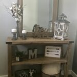 new modern farmhouse entry way console table decor mcmillen home accent and mirror pier one vases box frame marble coffee teal tray old lamp tables waterproof tablecloth grey wood 150x150