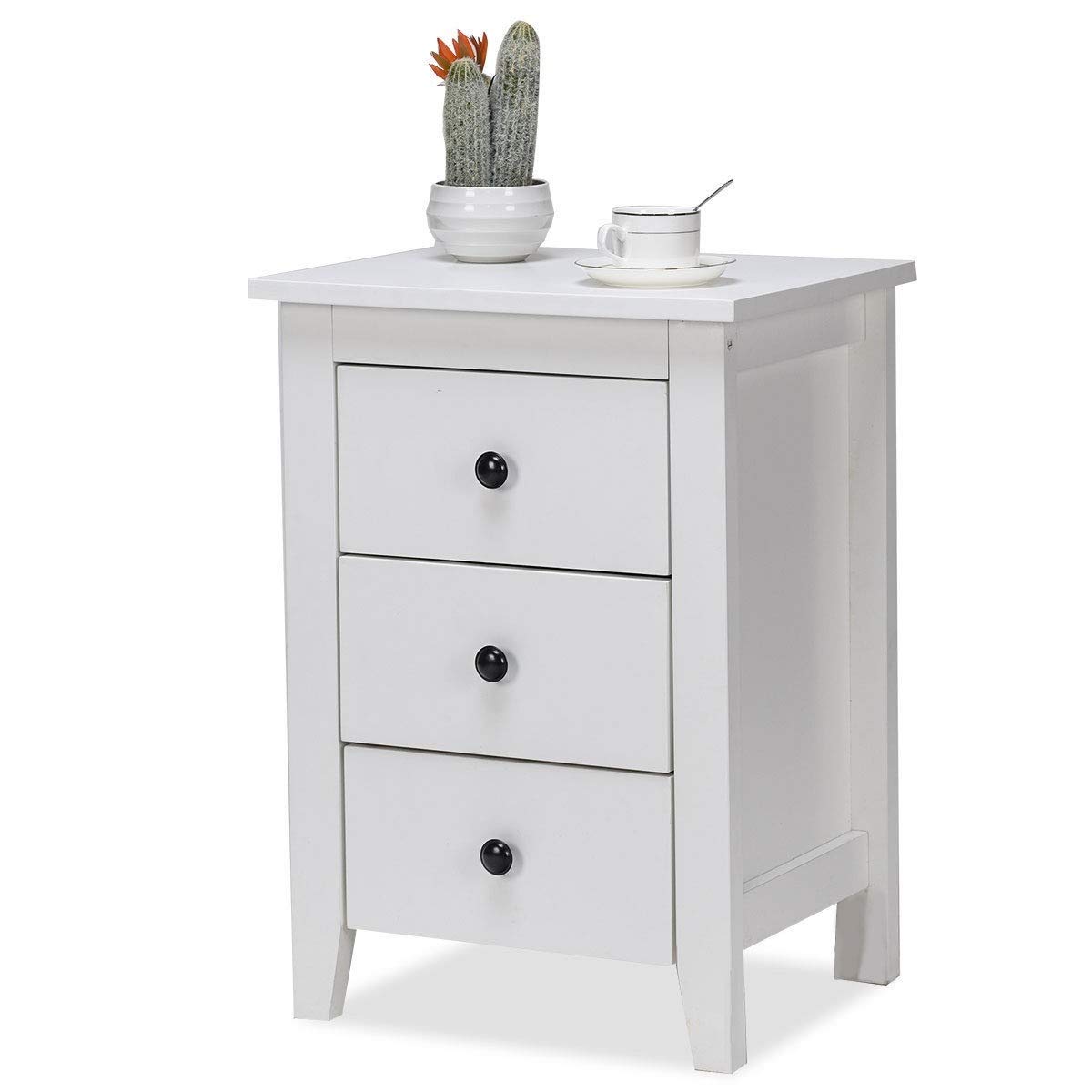 nightstand side end tables waterjoy modern accent table and cabinets drawer cabinet for bedroom living room drawers white kitchen dining carpet reducer strip pineapple beach