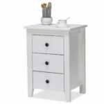 nightstand side end tables waterjoy modern accent table with drawer cabinet for bedroom living room drawers white kitchen dining cordless bedside lamps ikea kids wall storage 150x150