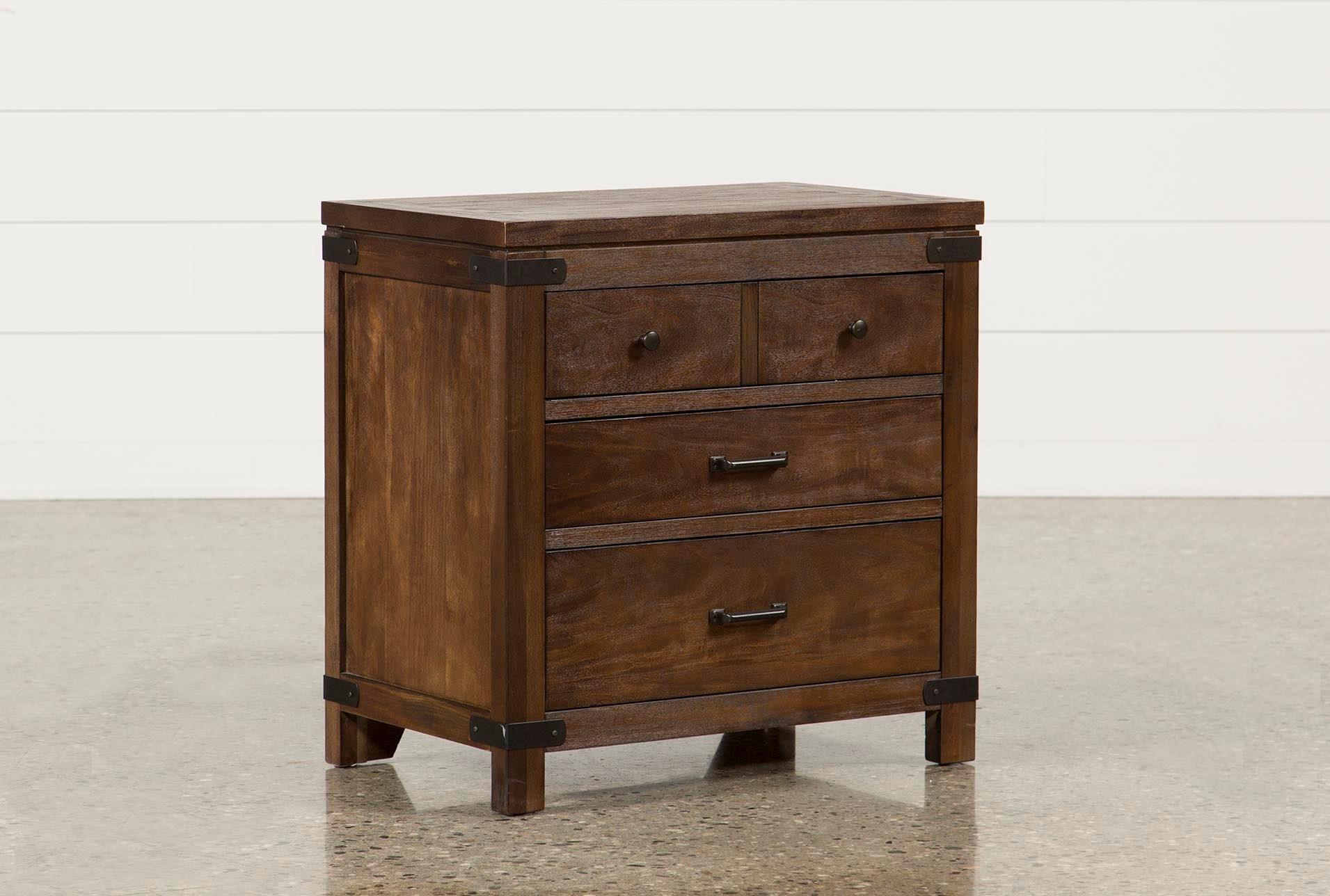 nightstands fit any home decor living spaces low height accent table livingston drawer nightstand antique three legged upholstered chair pottery barn high garden umbrella nautical