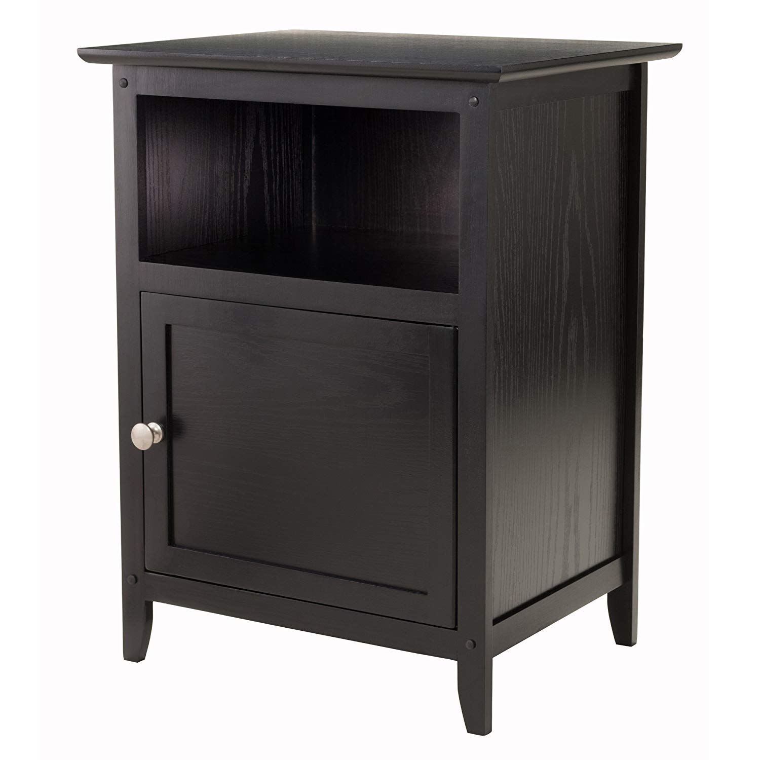 nightstands high round accent table winsome wood henry black wooden trestles piece easy diy coffee urban styles furniture inch dining very thin side west elm antler lamp yellow