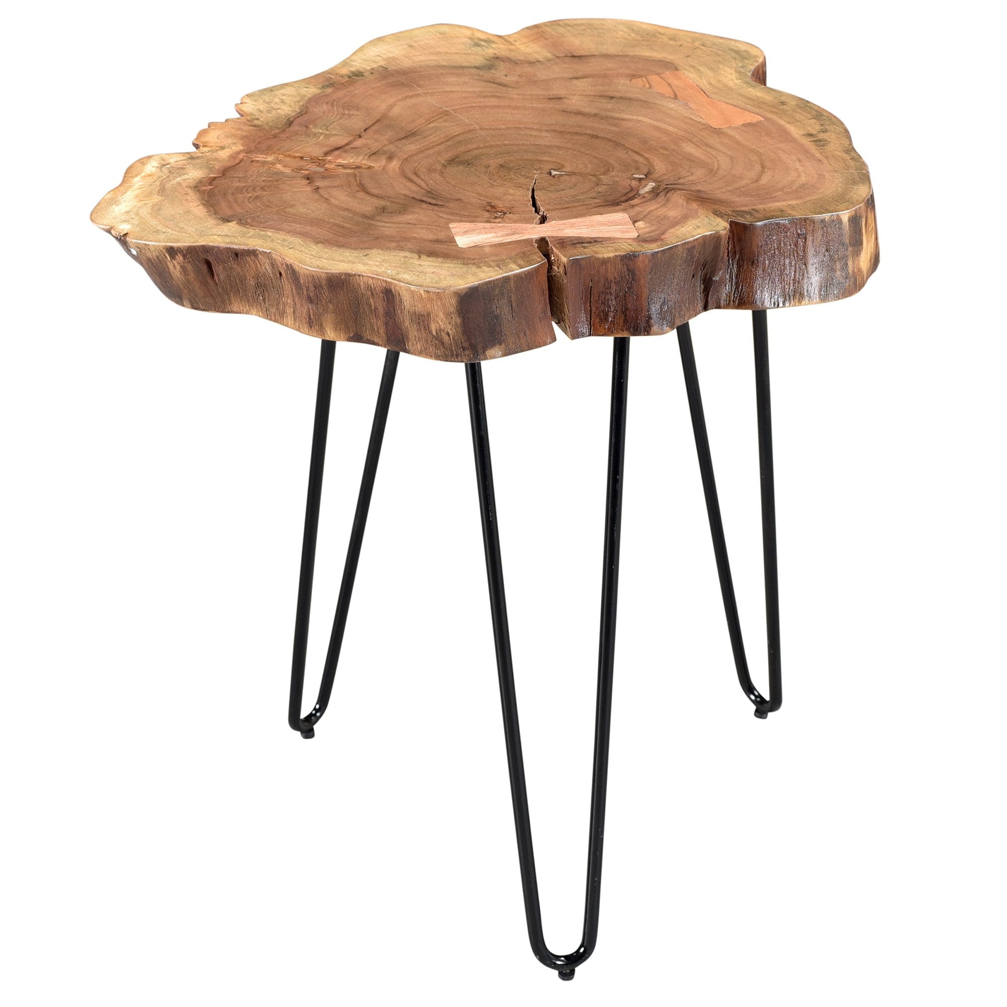nila acacia wood wrought iron accent table free shipping acasia round with screw legs unfinished tops pottery barn spotlight lamp lavita furniture mid century dresser cordless