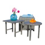 noble house christopher grey round and square wicker outdoor accent table side tables modern for living room trestle base dining furry chair target pier one cushions clearance 150x150