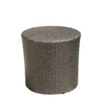 noble house jalen grey round barrel wicker outdoor side table tables crystal lamps for living room small nautical dorm stuff cool modern dining legs wood silver bunnings garden 150x150