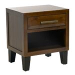 noble house luna mahogany brown acacia wood end table with drawer within tables drawers designs accent rectangular patio umbrella hole trestle farm faux marble dining barn door 150x150