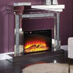 noralie beveled glass mirrored faux diamond fireplace fireplaces accent table occasional bedroom chairs furniture for entrance foyer modern rectangular coffee brass end new home 150x150