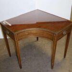 norcal estate auctions liquidation lot wood corner accent table vintage brandt mahogany with drawers glass top worlds away furniture vinyl lace tablecloth round for garden blue 150x150