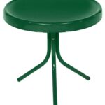 northlight hunter green retro metal tulip outdoor side table bar height legs wood small black sofa blue living room chairs adjustable chair cherry corner accent monarch 150x150