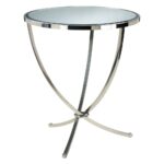 nuovo silver contemporary mirrored pedestal entry table accent modern black end foyer ideas lucite acrylic coffee small unique desk lamps farmhouse style dining and chairs pottery 150x150