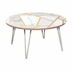 nye koncept stella marble melange walnut hairpin coffee table with nyk room essentials accent chrome base unstained furniture nautical dining rosette tablecloth drum throne pearl 150x150
