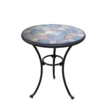 oakland living stone art patio bistro table the outdoor tables mosaic accent decorative trunks desk trestle legs black lamp for room marble top coffee toronto sofa with chairs 150x150