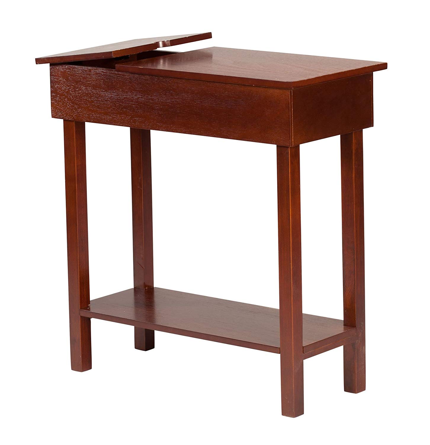 oakridge chairside table with usb power strip vtnel accent wide brown wood finish kitchen dining cement side battery operated lights lamps round marble end console cabinet