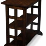 occasional tables the brick accent table with power gander dark brown tabled appoint brun fonce ashley nesting outdoor side bunnings barn style kitchen ornate black metal patio 150x150