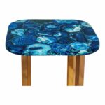 oceanic blue agate accent table products moe whole teal tables american drew furniture hammered metal coffee small antique marble top piece patio dining set counter height chairs 150x150
