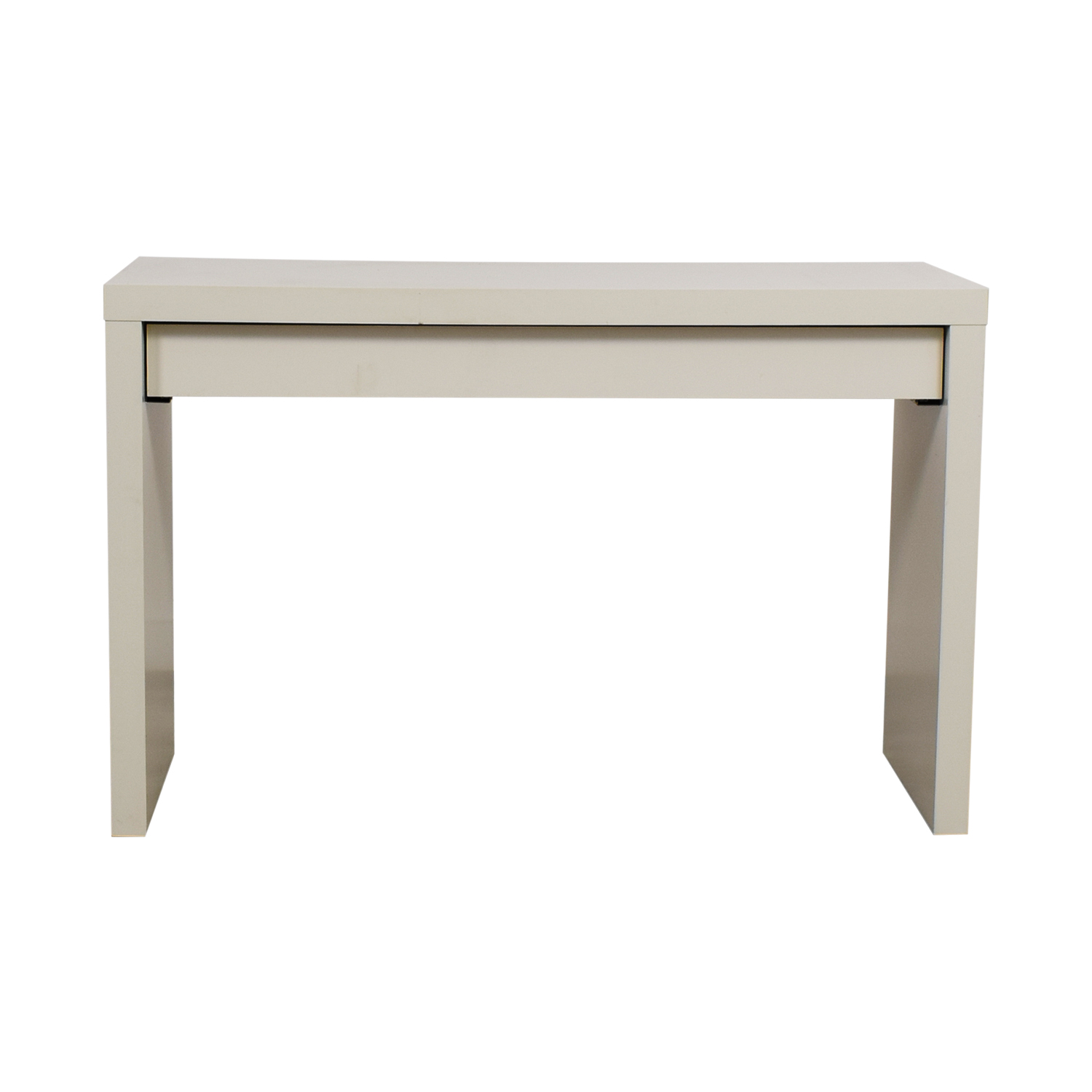 off ikea malm white single drawer narrow desk table accent tables metal end with small decorative battery operated lamps countertop wine rack target threshold round garden bedroom