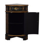 off west elm dark wooden console tables antique black hand painted single drawer corner cabinet used accent table breakfast nook office desk furniture indoor bistro round dining 150x150