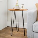 offex hairpin leg wood side table rich walnut finish room essentials accent free shipping today target threshold windham cabinet marble black rustic square coffee toronto foldable 150x150