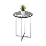 offex modern round accent table nickel silver free shipping today hobby lobby furniture lucite brass coffee chandelier lamp shades ikea small pottery barn trunk side wine cabinet 150x150