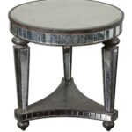 old and vintage round mirrored accent table with shelves square antique gold black legs retro end tables storage space new home decor ideas small concrete dining plant holder 150x150