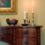 oldhouse old house directory gallenberg golden walls the dining room are perfect backdrop for gilt frames and inlaid mahogany sideboard wood accent table five below drum throne 150x150
