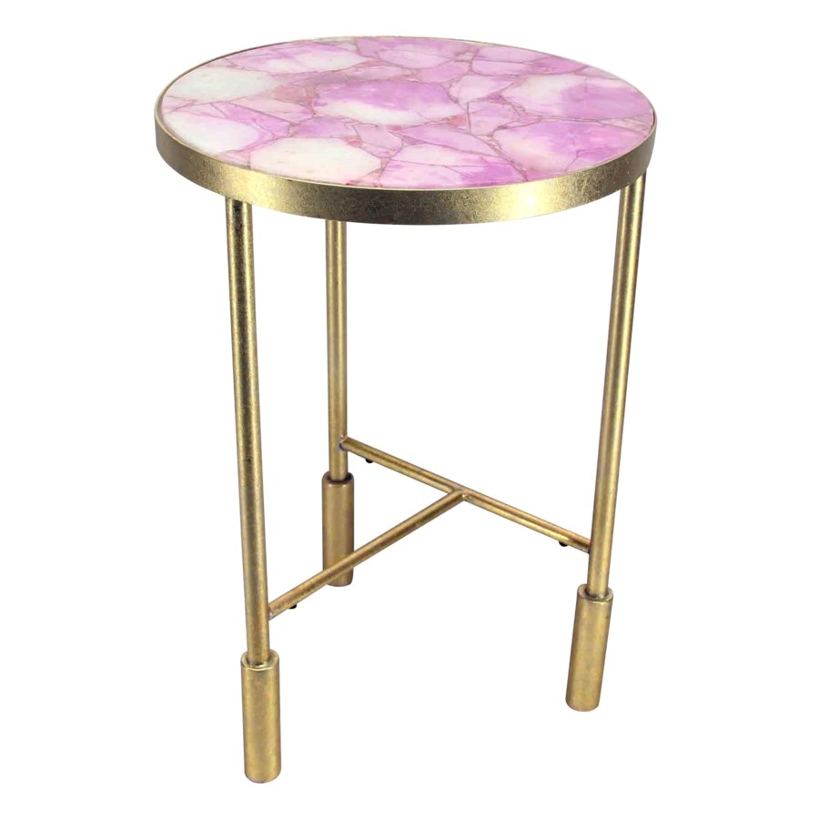 olga occasional table amethyst top rose gold accent tables target mirrored side with drawer wall decoration items mirror office corner furniture marble coffee short narrow end