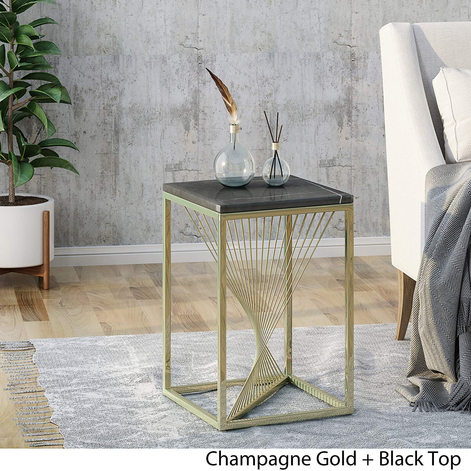 oliver modern faux marble accent table black kitchen dining retro console home decoration design white with shelf grey room chairs small furniture gloss coffee high round bar gold