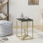 oliver modern faux marble accent table gdf studio gold and glass end grey dining room chairs high round bar contemporary side small plastic garden white oak asian lamps restaurant 150x150