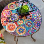 one look pier elba mosaic accent table and instantly think room essentials metal patio summer parties with colorful hand applied top sturdy wade furniture teton west elm reclaimed 150x150