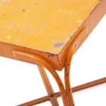 orange rustic outdoor side table modernica props yellow pier one clearance chairs large legs tree stump round dining with leaf mosaic garden small desk for bedroom antique tall 150x150
