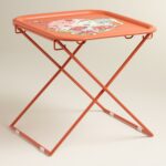 orange square metal accent table world market drum outdoor burnt xmas tablecloth living room cupboard decorative trunks chrome and glass end tables vintage home wall decor natural 150x150