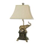 ore international elephant antique gold table lamp the lamps decorative accent pottery barn leather armchair zebra furniture round dining room tablecloths decor counter height 150x150