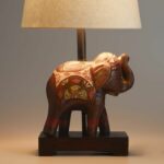 our intricately detailed elephant accent lamp base crafted table terracotta been handpainted and decorated traditional rajasthani circle metal coffee lucite nautical flush mount 150x150