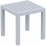 outdoor coffee side tables contemporary furniture compamia sil ocean square resin table silver gray grey bistro tablecloth small white colorful lamps beer cooler kohls bedspreads 150x150