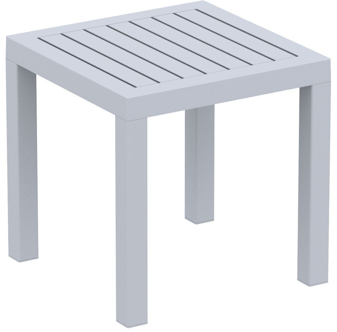 outdoor coffee side tables contemporary furniture compamia sil ocean square resin table silver gray ryobi ashley vennilux changing dimensions with bbq built inexpensive round