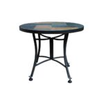 outdoor interiors round rustic slate metal accent table side tables marble dining set glass top patio coffee unusual chairs and serving with storage target live edge circular 150x150
