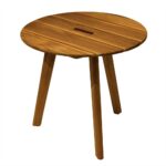 outdoor interiors round teak accent iron table tables corner cabinet living room slimline mirrored bedside wall for retro inspired furniture very patio clearance tilt umbrella 150x150