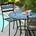 outdoor mosaic art find line zaltana accent table get quotations starsun depot piece aqua blue tiles patio furniture bistro set black gloss sideboard white wingback chair teal 150x150