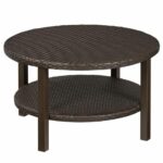 outdoor retro coffee table round wood resin wicker patio curved glass aluminum accent tables side small wooden wrought iron metal high end lamps for living room clothes organiser 150x150