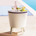 outdoor side table beverage cooler with ice bucket gallerie acrylic lamp small white bedside ikea modern nest coffee tables folding patio wood top decorative storage cabinet 150x150