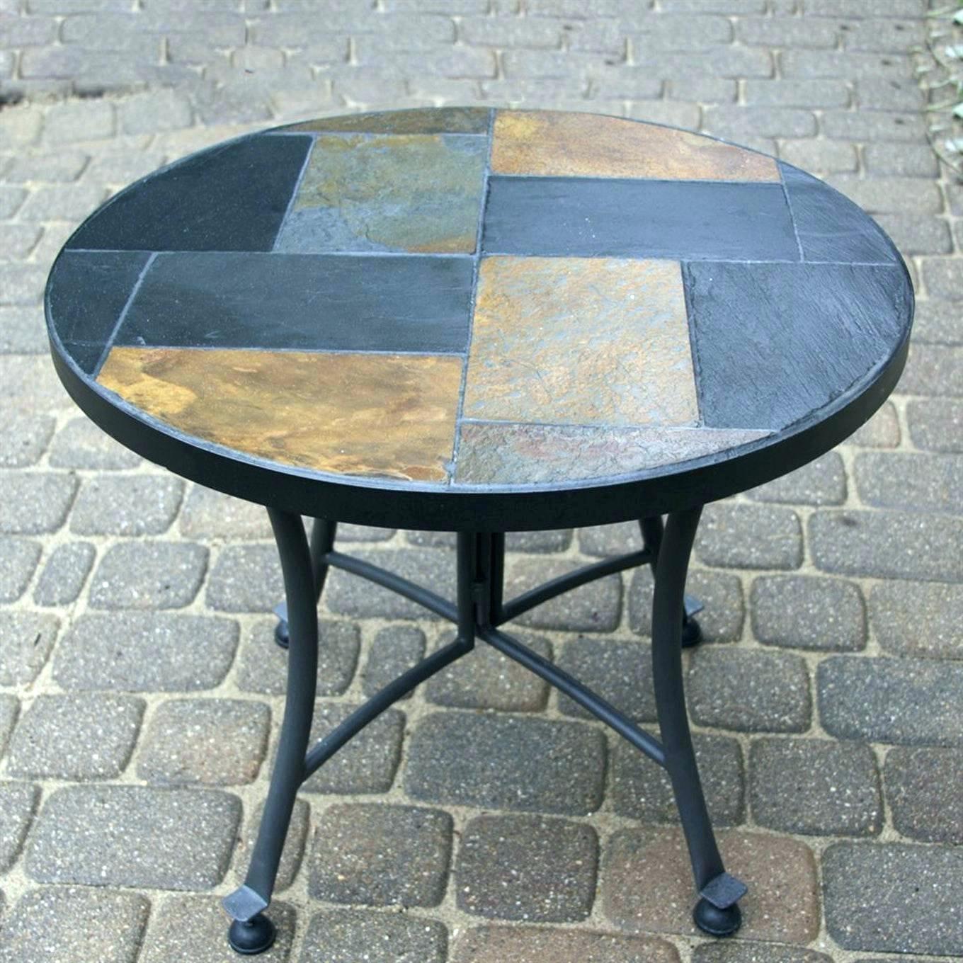 outdoor side table blue mosaic tile wicker with storage woodworking plans target small umbrella hole piece patio set antique white accent mainstays square pink marble inch