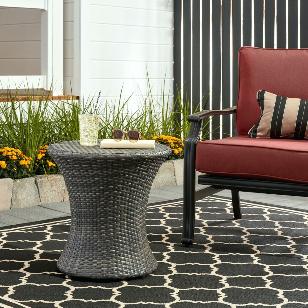 Outdoor Side Table Res Diy Plans Mosaic Tile Wicker With ...