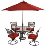 outdoor umbrella stand side table find get quotations hanover traditions piece dining set red with jcpenney patio furniture drawer cabinet vita silvia large wicker rattan end 150x150