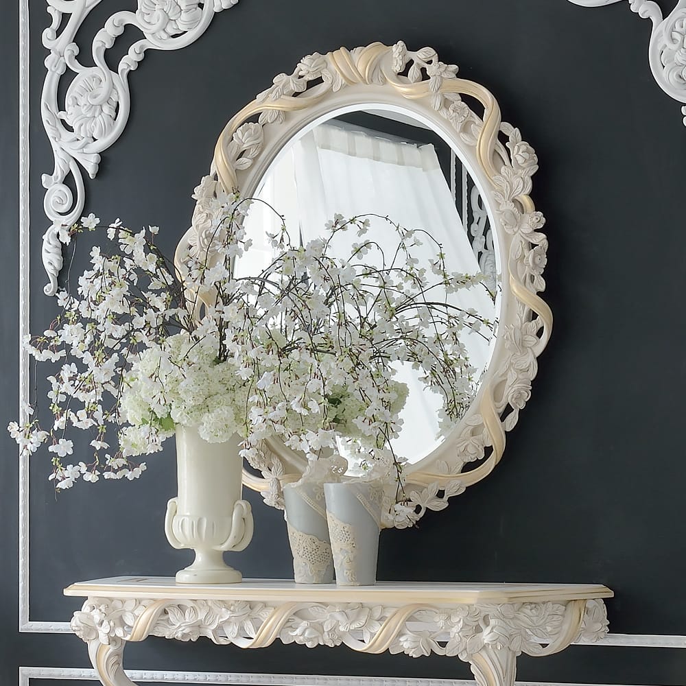 oval bathroom mirror available via the entire italian rose and ribbon reproduction wall chawston accent table kmart side wooden with drawer small console desk cupboards white home