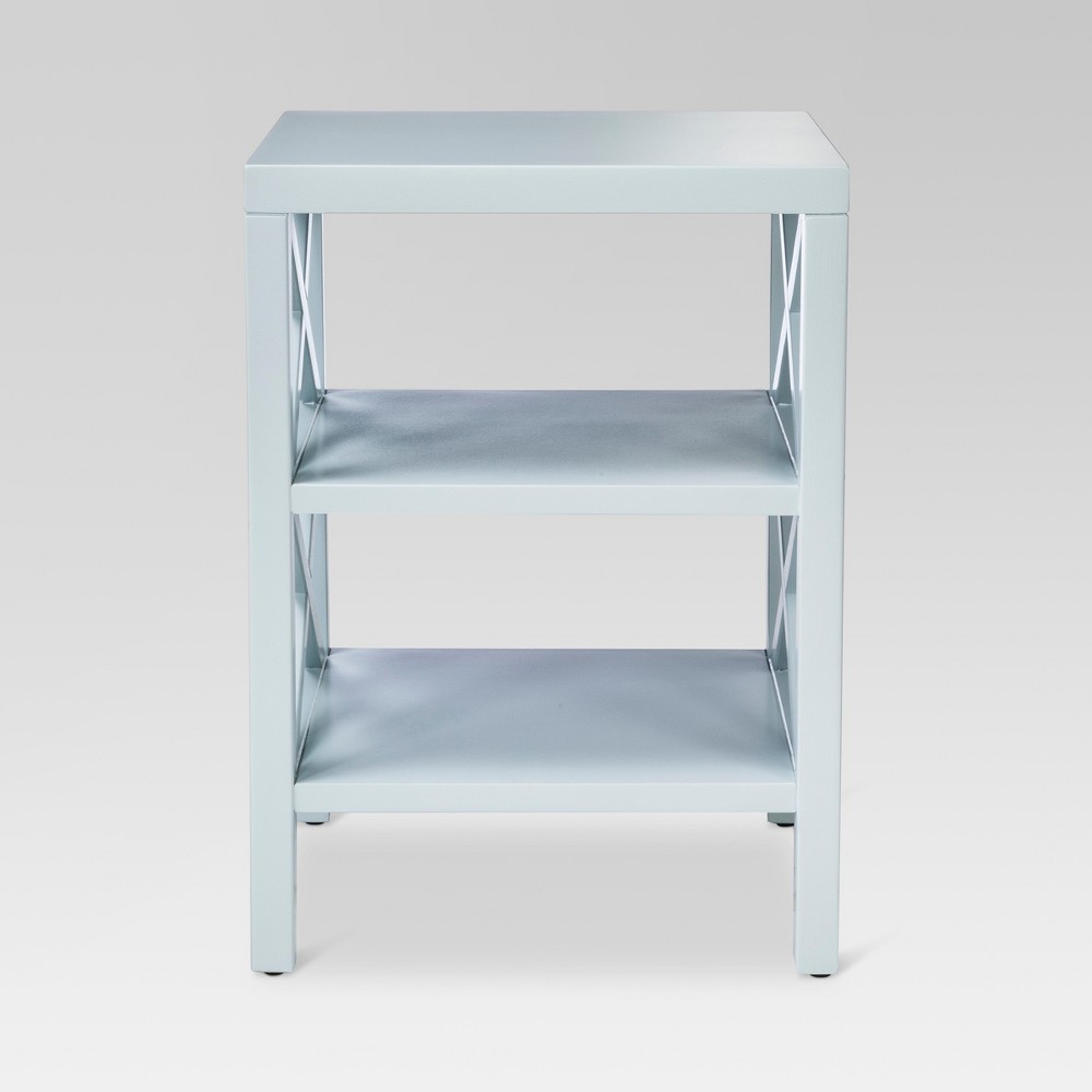 owings end table with shelves threshold brown from nextag accent light blue aqua sail opaque pier one seat cushions oversized wall clock device charging long console white vinyl