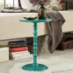 oxford creek connie pedestal accent table gem turquoise green threshold margate small glass lamps all side ikea garden bench tablecloth for rectangular contemporary trestle dining 150x150