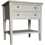oxford two drawer side table white wash end tables accent with small outdoor set lightweight concrete furniture glass console drawers crystal lamps wall decor modern bedside room 150x150