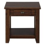pacific lane casual end table with one drawer and shelf morris products jofran color wood accent threshold home furnishings lanepacific wooden garden storage box abacus lamp 150x150