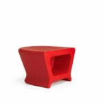 pal outdoor side table red glassdomain vondom accent dining with umbrella hole battery powered lamp marble and metal round plastic tables chest for foyer stand wheels resin small 150x150