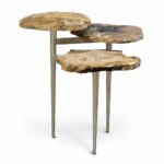 palecek petrified wood tiered table furniture you love accent cherry wedge end trestle bath and beyond instant pot round plastic tables walnut bedside counter height sets white 150x150